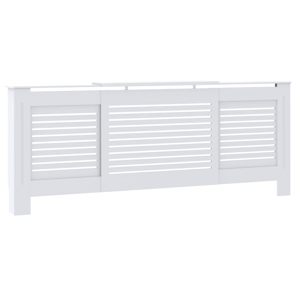 vidaXL MDF Radiator Cover White 205 cm