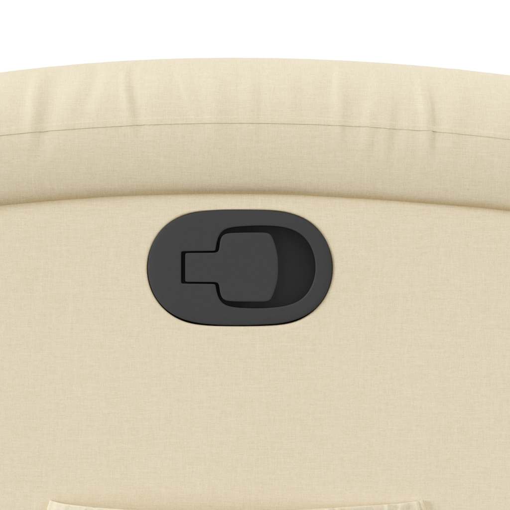 vidaXL Stand up Recliner Chair Cream Fabric
