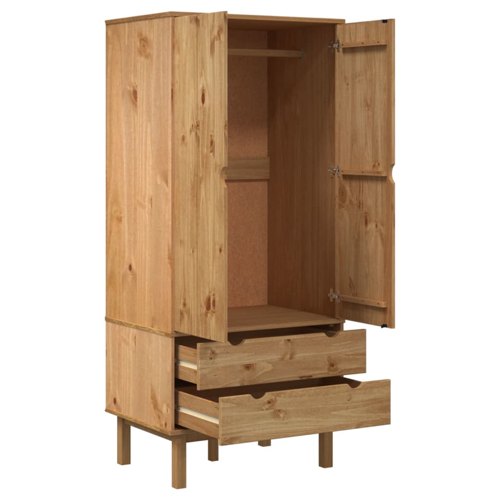 vidaXL Wardrobe OTTA 76.5x53x172 cm Solid Wood Pine