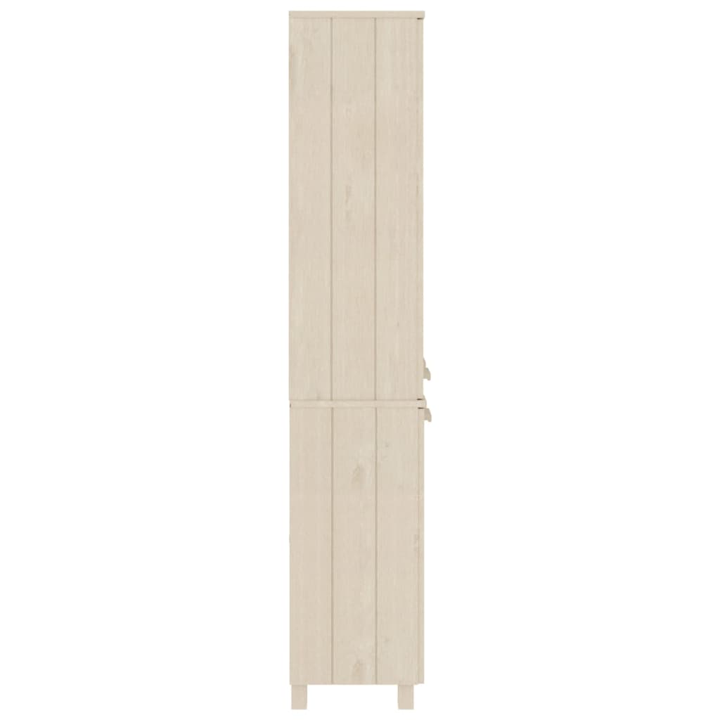 vidaXL Highboard HAMAR Solid Wood Pine Honey Brown