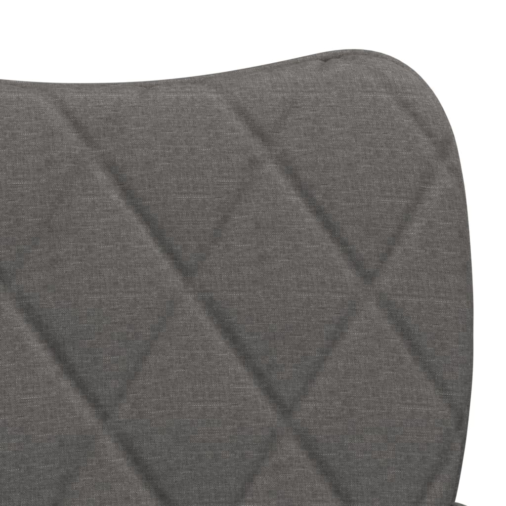 vidaXL Dining Chairs 2 pcs Dark Grey Fabric