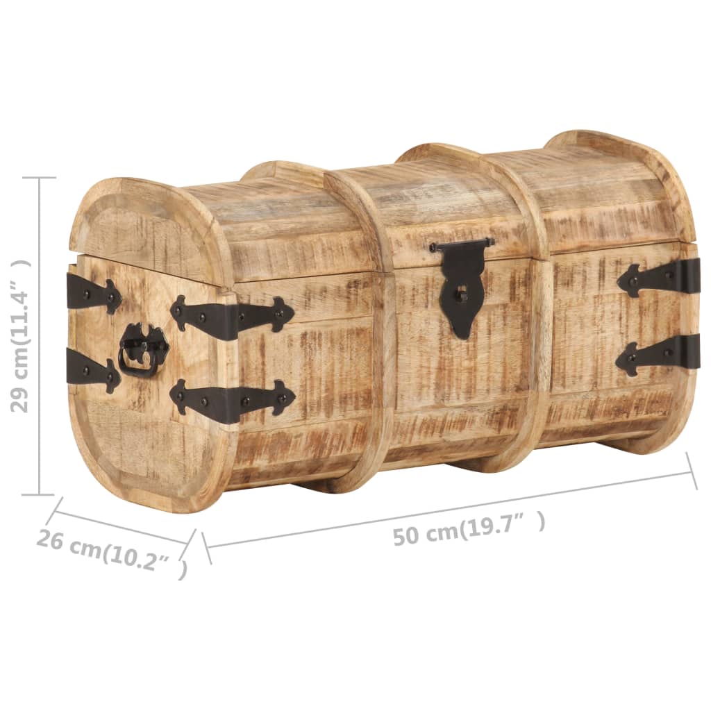 vidaXL Storage Chests 2 Pieces Solid Mango Wood