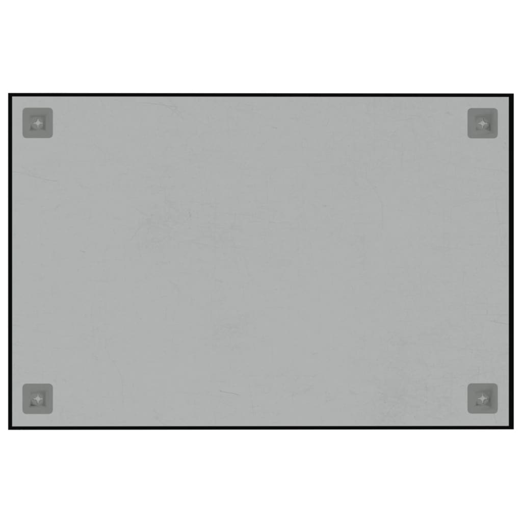 vidaXL Wall Mounted Magnetic Blackboard Glass 60x40 cm