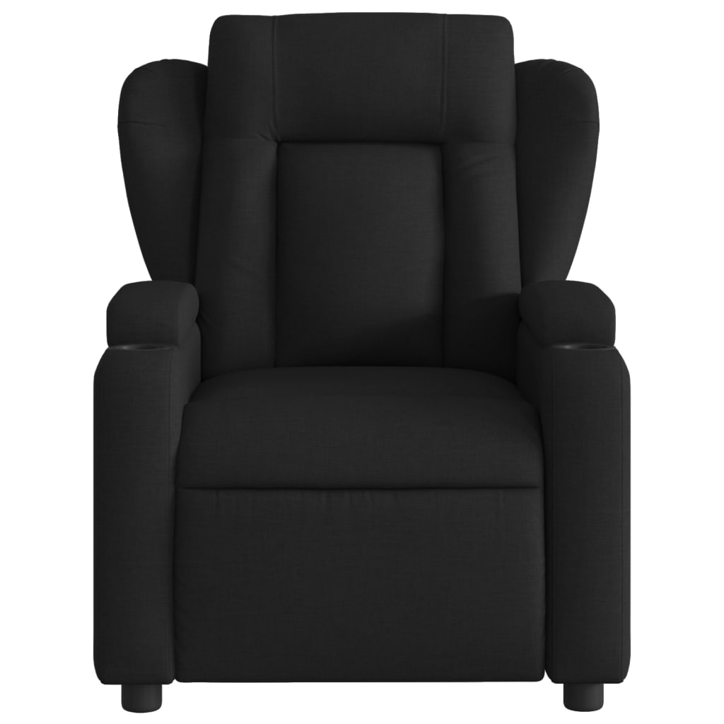 vidaXL Electric Massage Recliner Chair Black Fabric