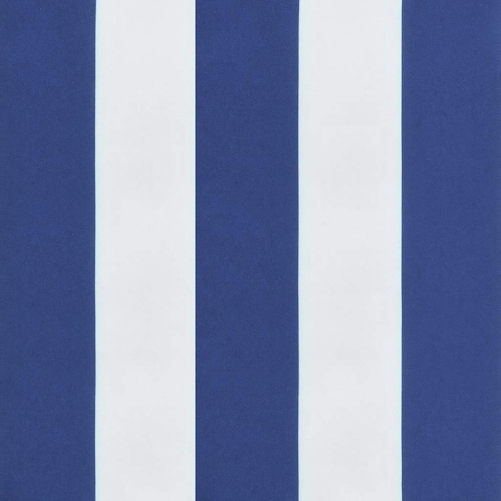 vidaXL Garden Bench Cushions 2pcs Blue&White Stripe 200x50x7cm Fabric
