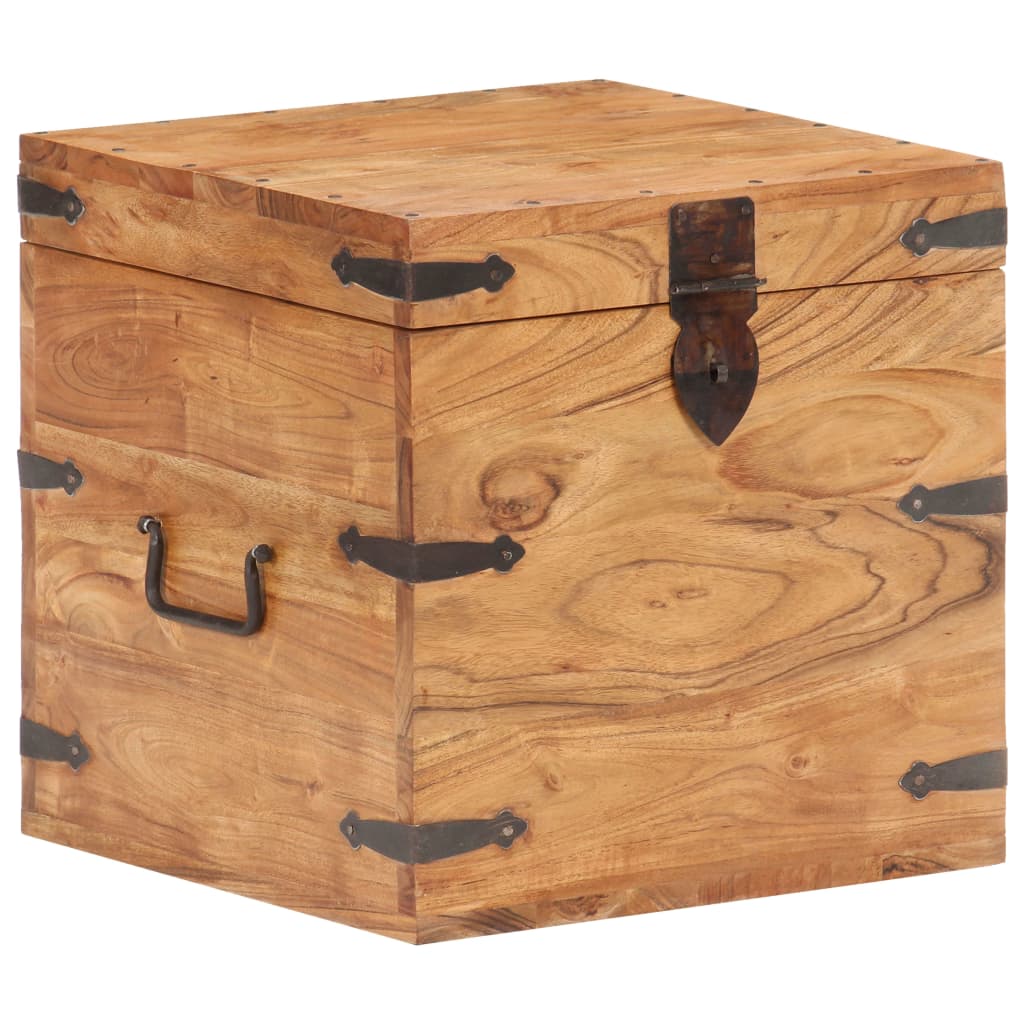 vidaXL Chest 40x40x40 cm Solid Acacia Wood