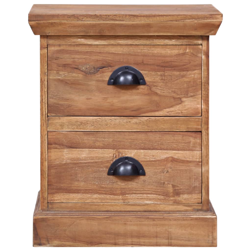 vidaXL Bedside Cabinet 40x30x50 cm Solid Teak