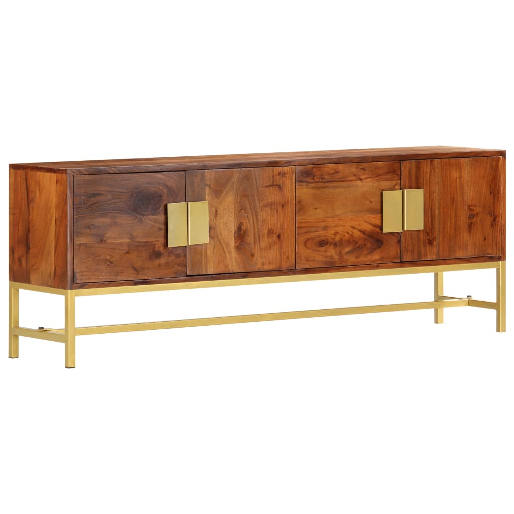 vidaXL TV Cabinet 140x30x50 cm Solid Acacia Wood