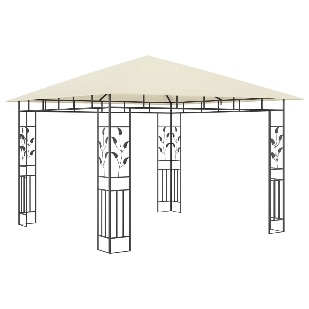 vidaXL Gazebo with Mosquito Net 3x3x2.73 m Cream 180 g/m²