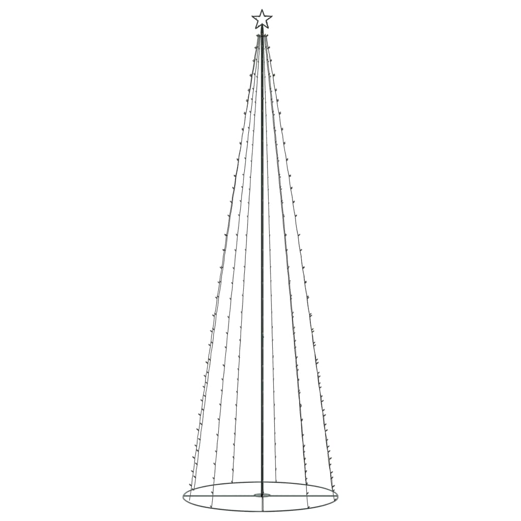 vidaXL Christmas Cone Tree 330 Warm White LEDs Decoration 100x300 cm