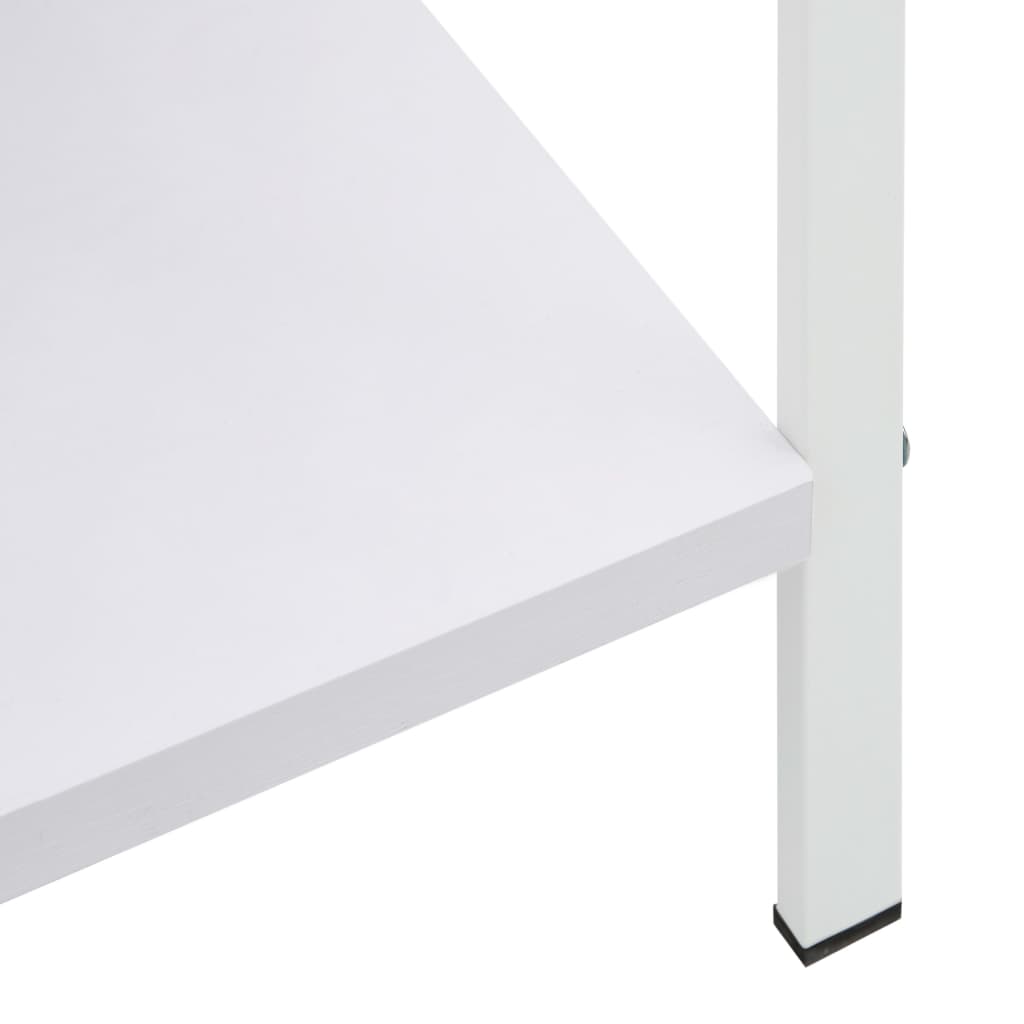 vidaXL 4-Layer Book Shelf White 60x27.6x124.5 cm Engineered Wood