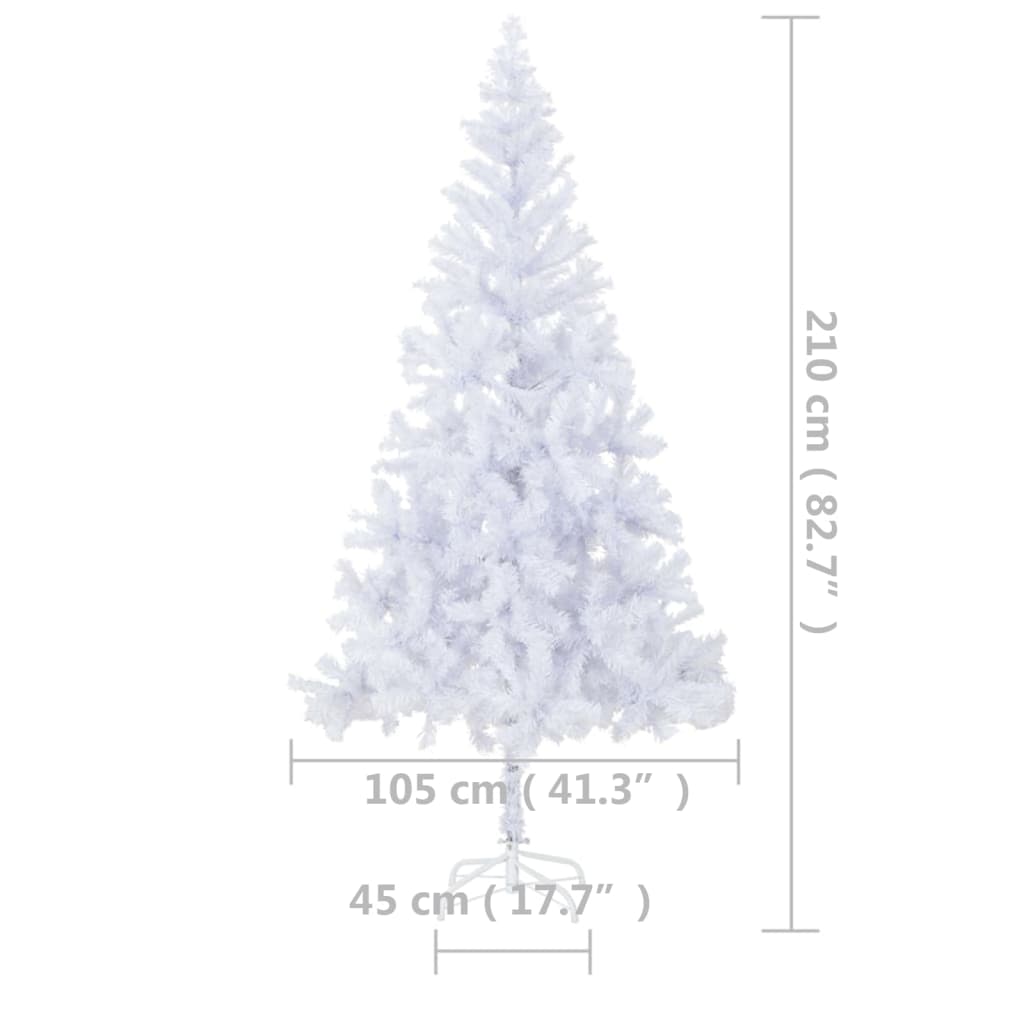 vidaXL Artificial Pre-lit Christmas Tree 210 cm 910 Branches