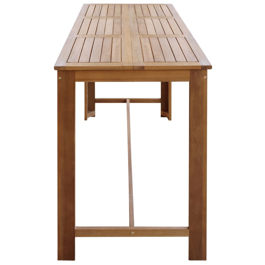 vidaXL Bar Table Solid Acacia Wood 150x70x105 cm