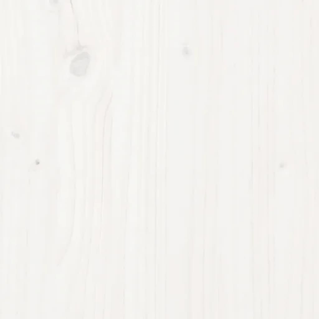 vidaXL Garden Planter White 90x31x31 cm Solid Wood Pine