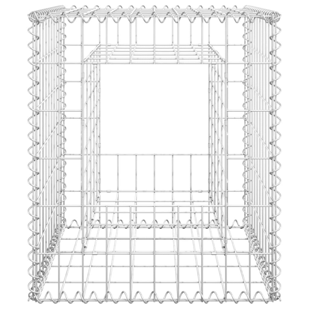 vidaXL Gabion Basket Post 50x50x60 cm Iron