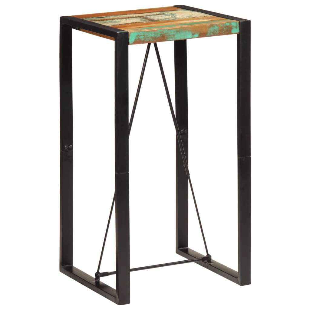 vidaXL Bar Table 60x55x110 cm Solid Wood Reclaimed