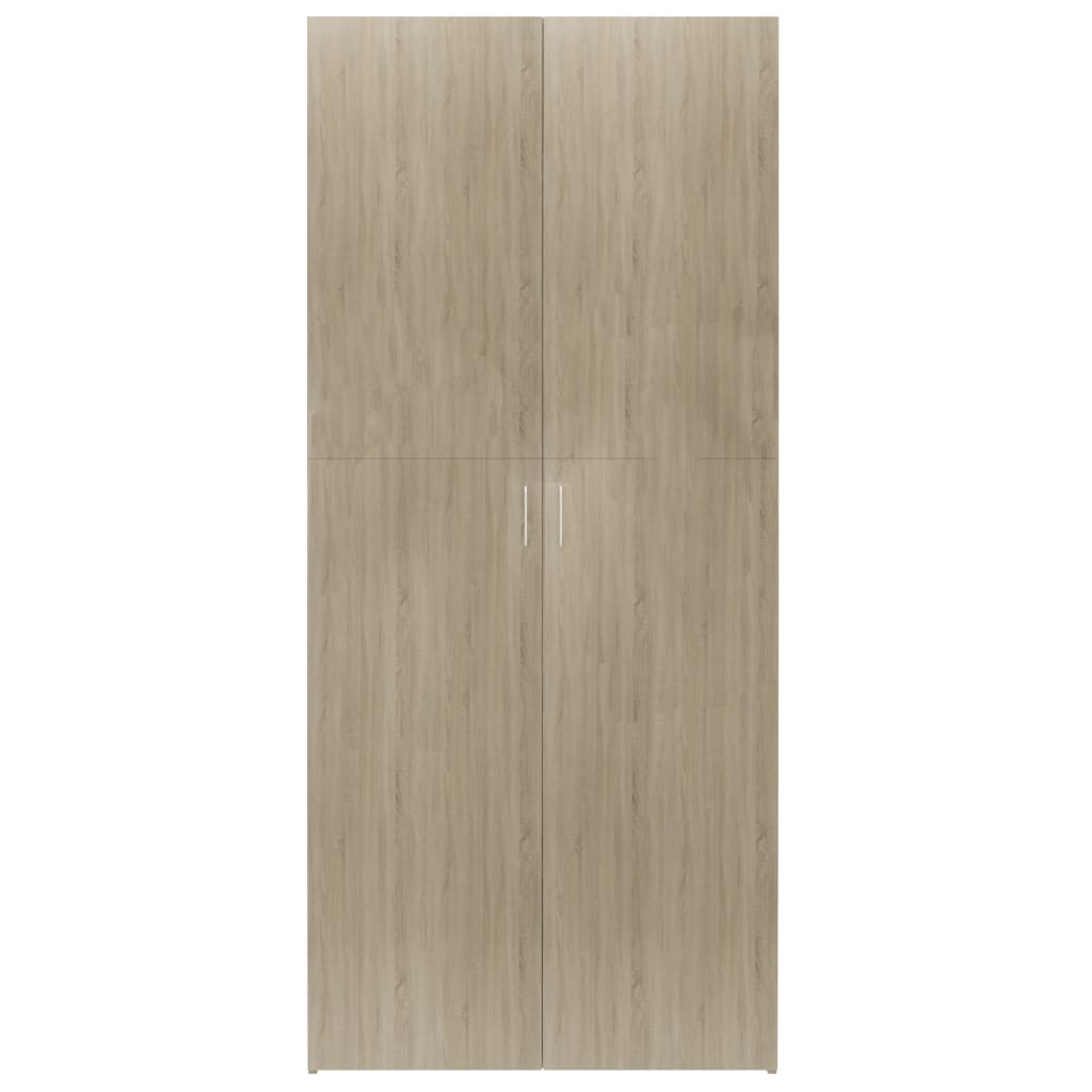 vidaXL Shoe Cabinet Sonoma Oak 80x35.5x180 cm Engineered Wood