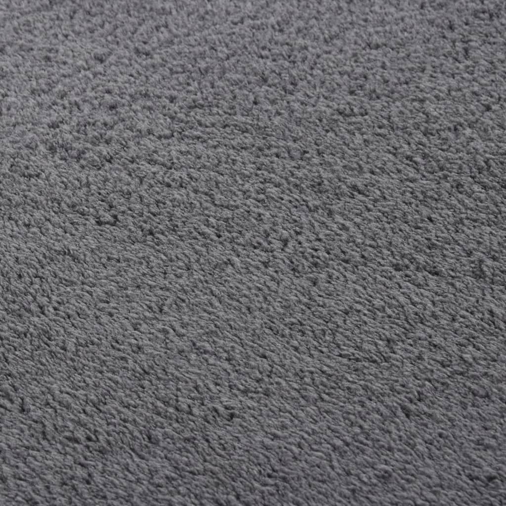 vidaXL Shaggy Rug Anthracite 120x183 cm Polyester