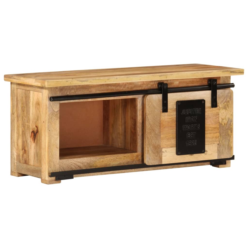vidaXL TV Cabinet 90x35x40 cm Solid Mango Wood