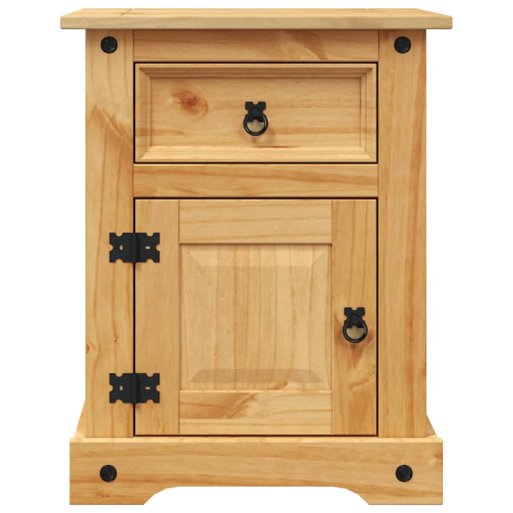 vidaXL Bedside Cabinet Mexican Pine Corona Range 53x39x67 cm