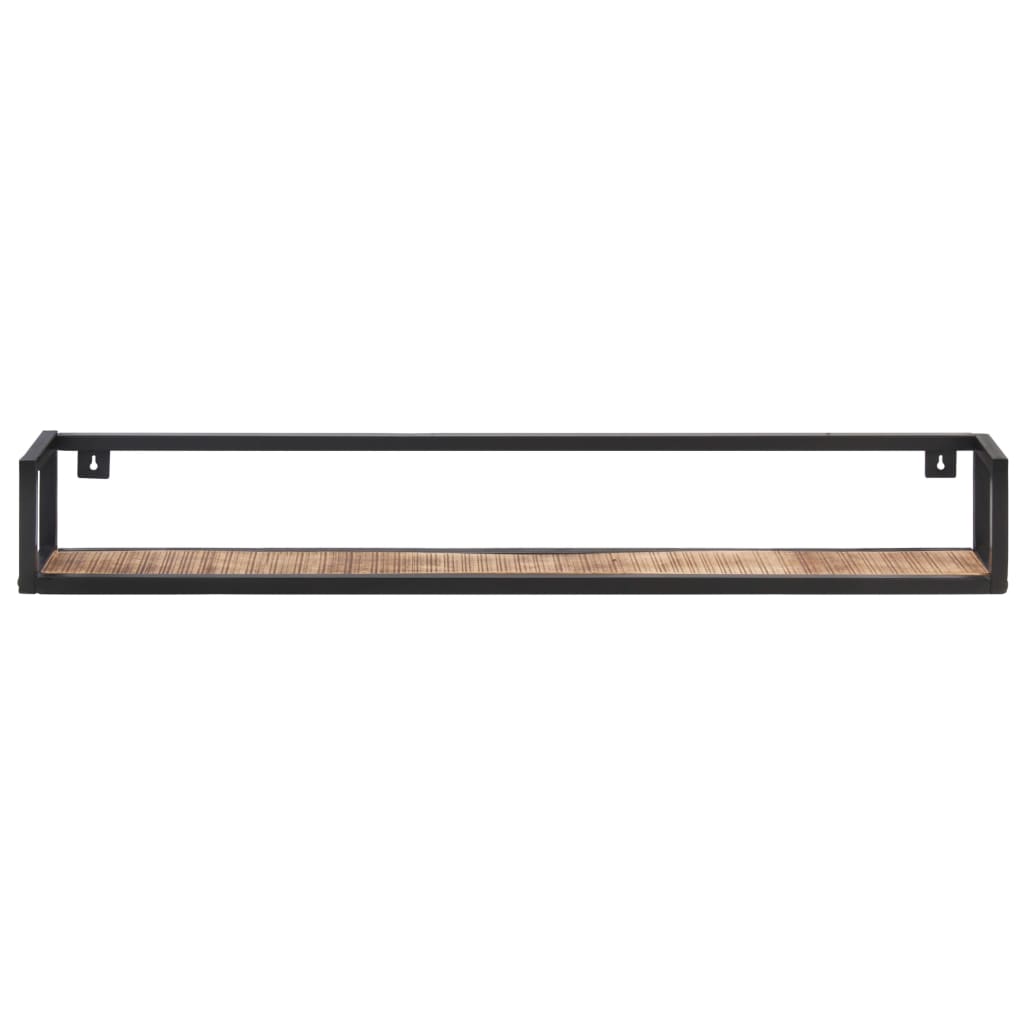 vidaXL Wall Shelves 2 pcs 120 cm Rough Mango Wood