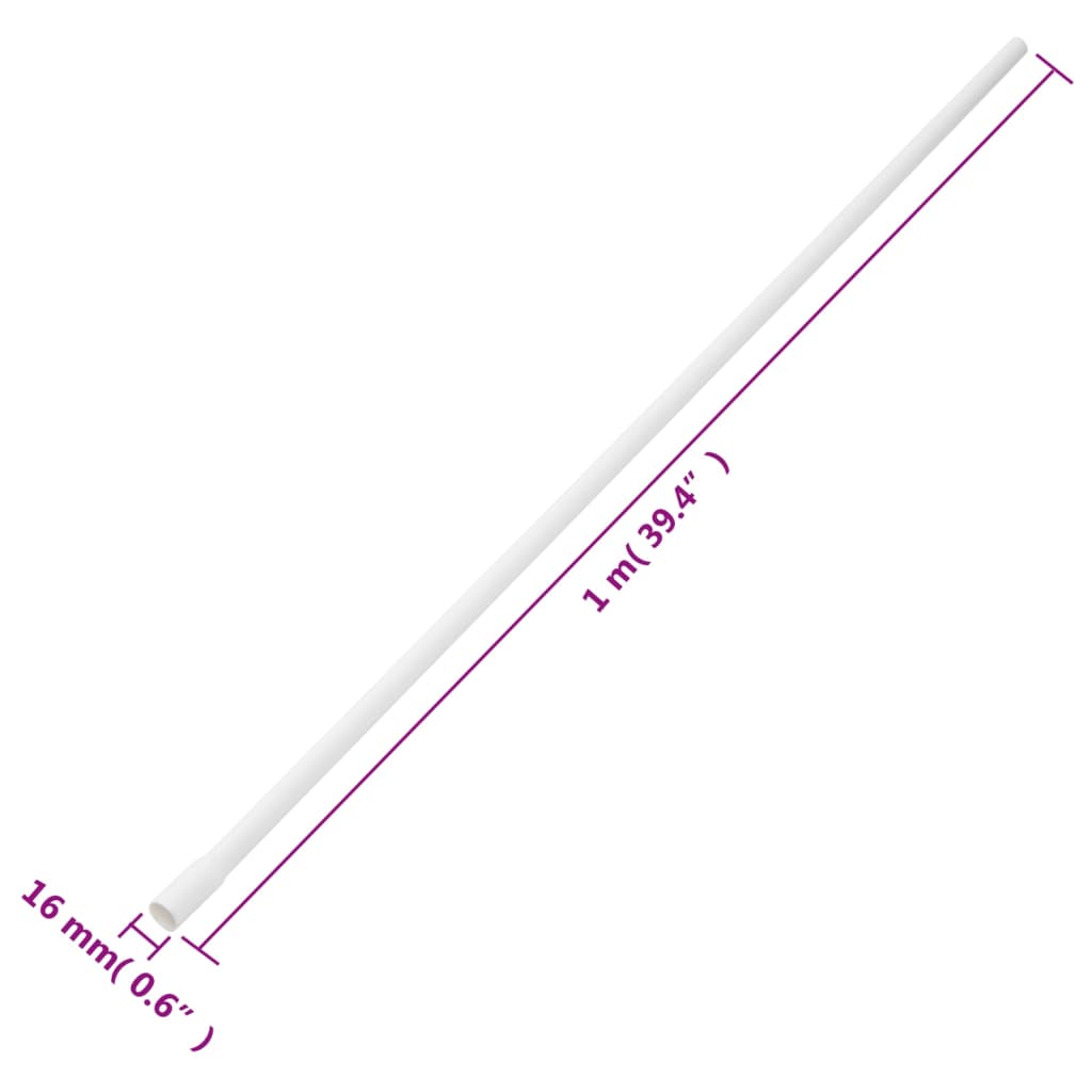 vidaXL Cable Trunkings with Clips Ø16 mm 30 m PVC