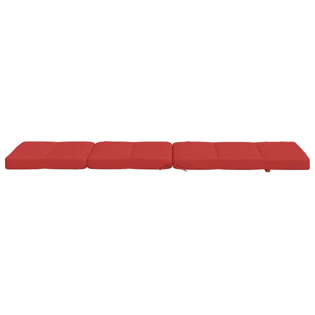vidaXL Deck Chair Cushions 2 pcs Red Oxford Fabric