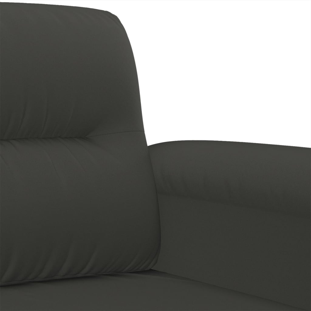 vidaXL Sofa Chair Dark Grey 60 cm Microfibre Fabric