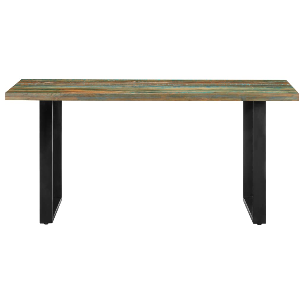 vidaXL Dining Table 160x80x75 cm Solid Reclaimed Wood