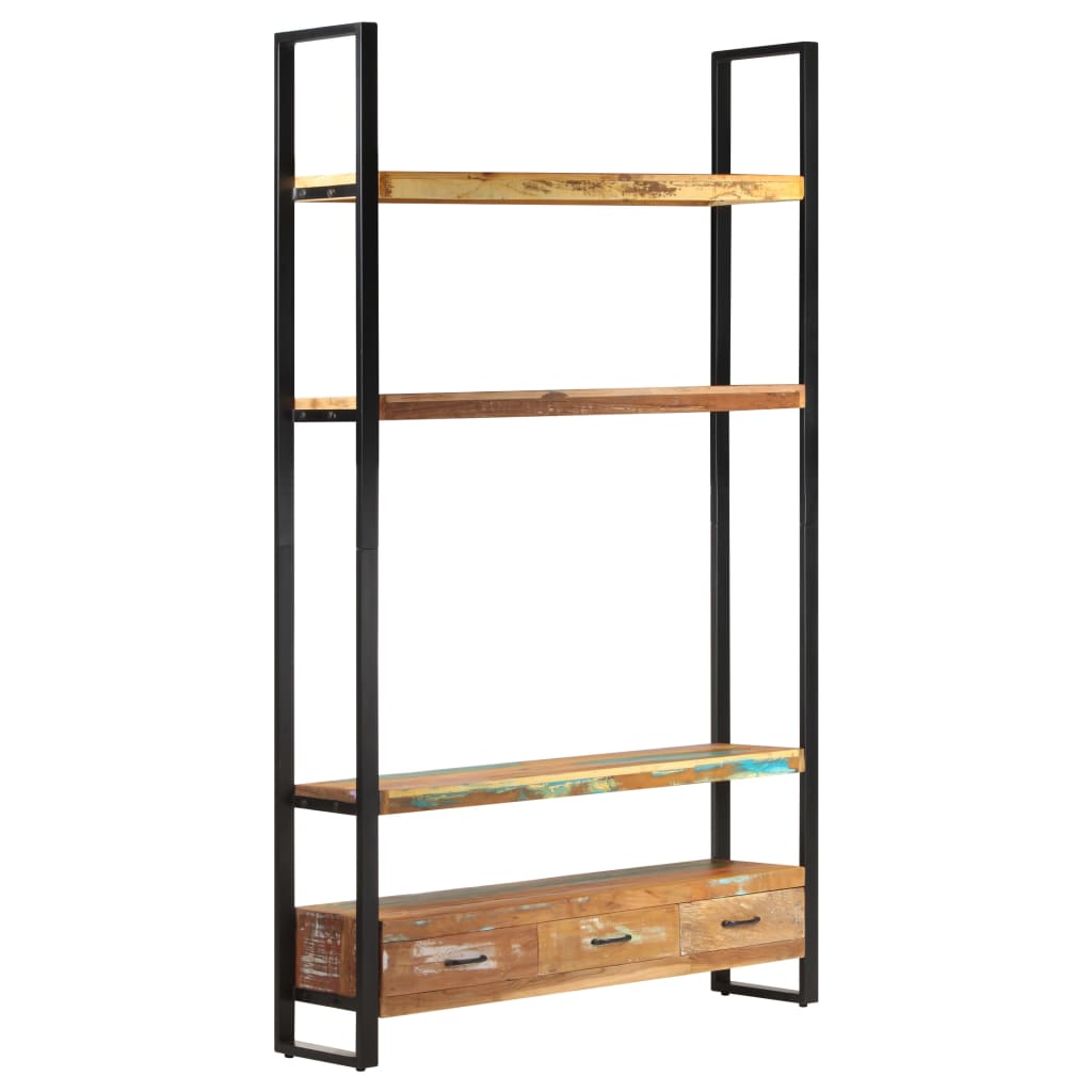 vidaXL Bookshelf 118x30x200 cm Solid Reclaimed Wood