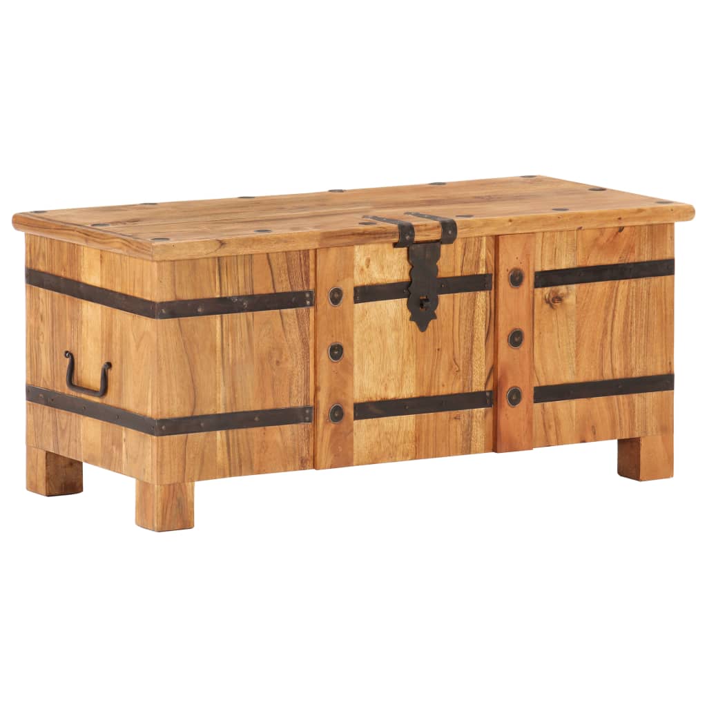 vidaXL Chest 90x40x40 cm Solid Acacia Wood