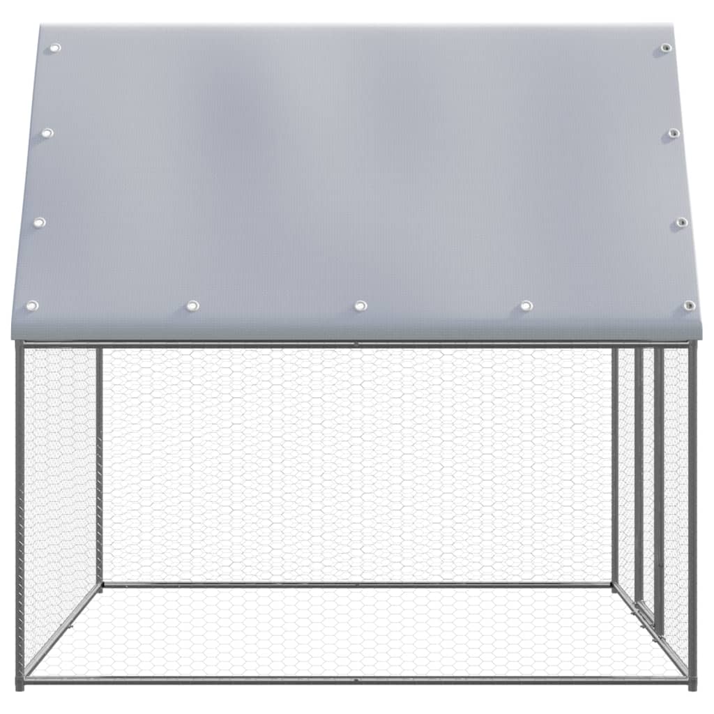 vidaXL Outdoor Chicken Cage 2x2x2 m Galvanised Steel