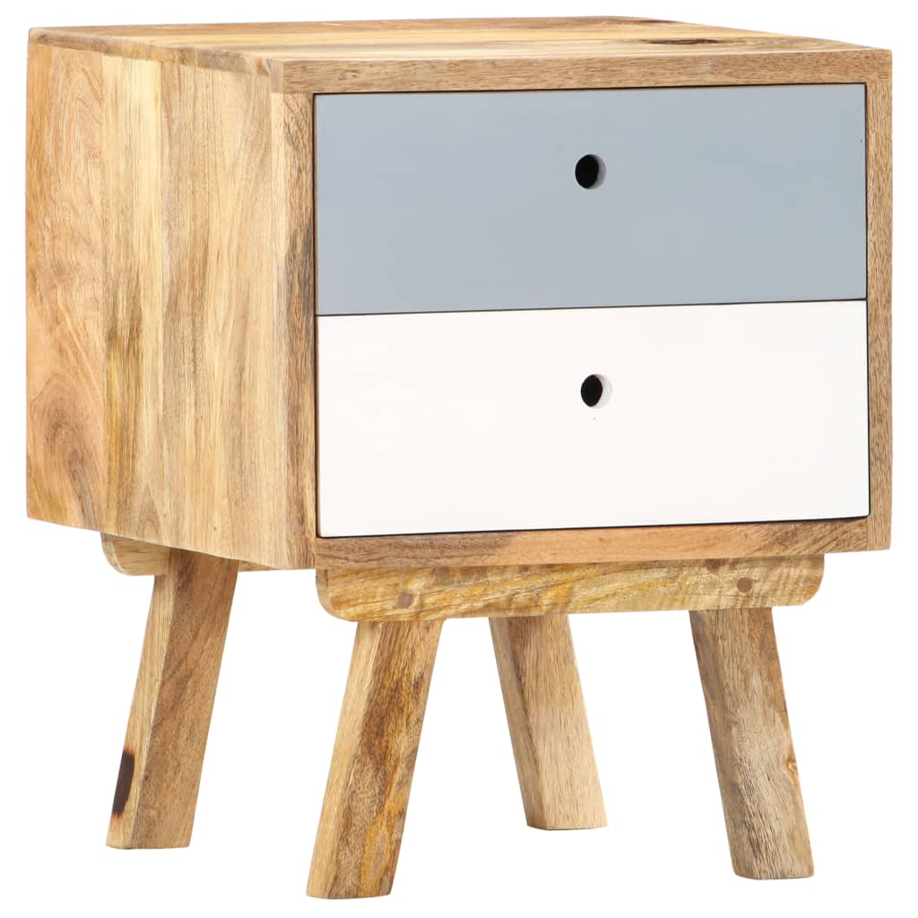 vidaXL Bedside Cabinet 40x35x50 cm Solid Mango Wood