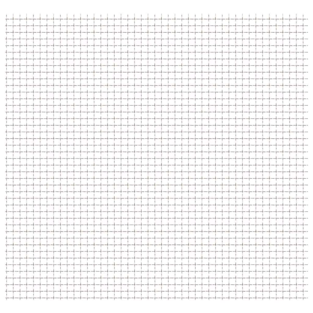 vidaXL Crimped Garden Wire Fence Stainless Steel 100x85 cm 11x11x2 mm