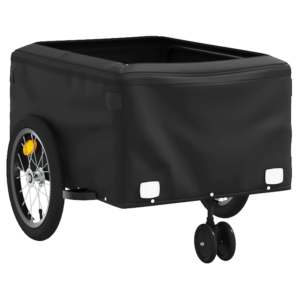 vidaXL Bike Trailer Black and Grey 45 kg Iron