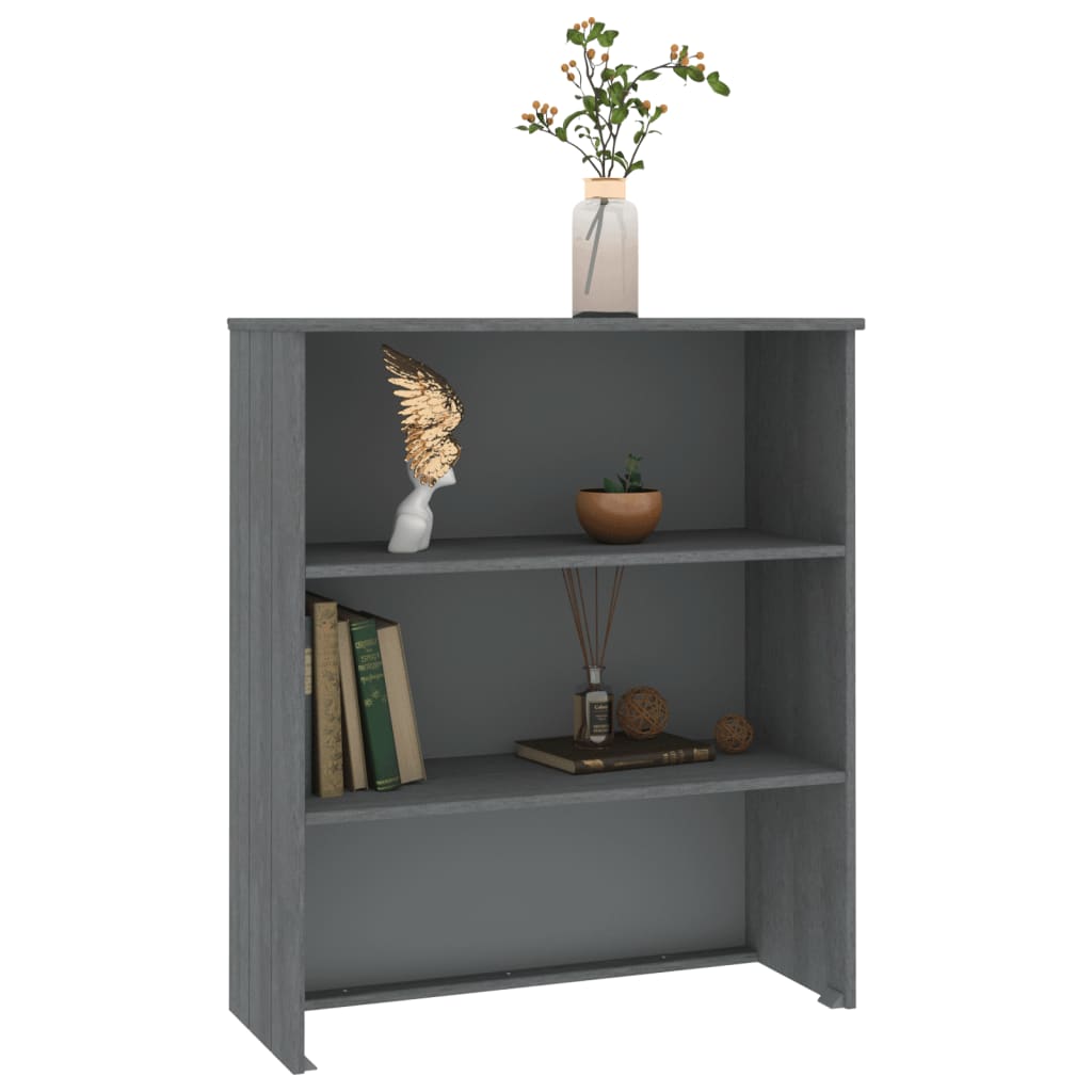 vidaXL Top for Highboard HAMAR Dark Grey 85x35x100cm Solid Wood Pine