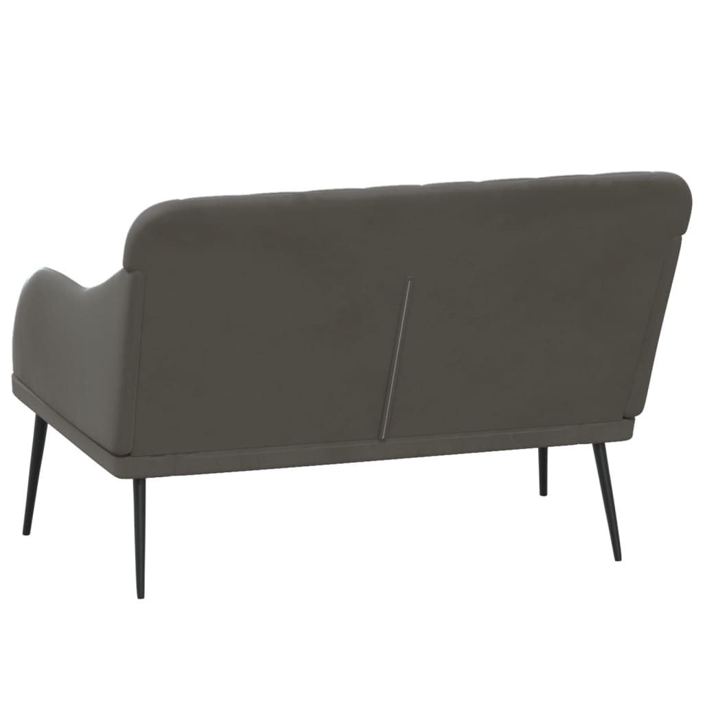 vidaXL Bench Dark Grey 110x76x80 cm Velvet