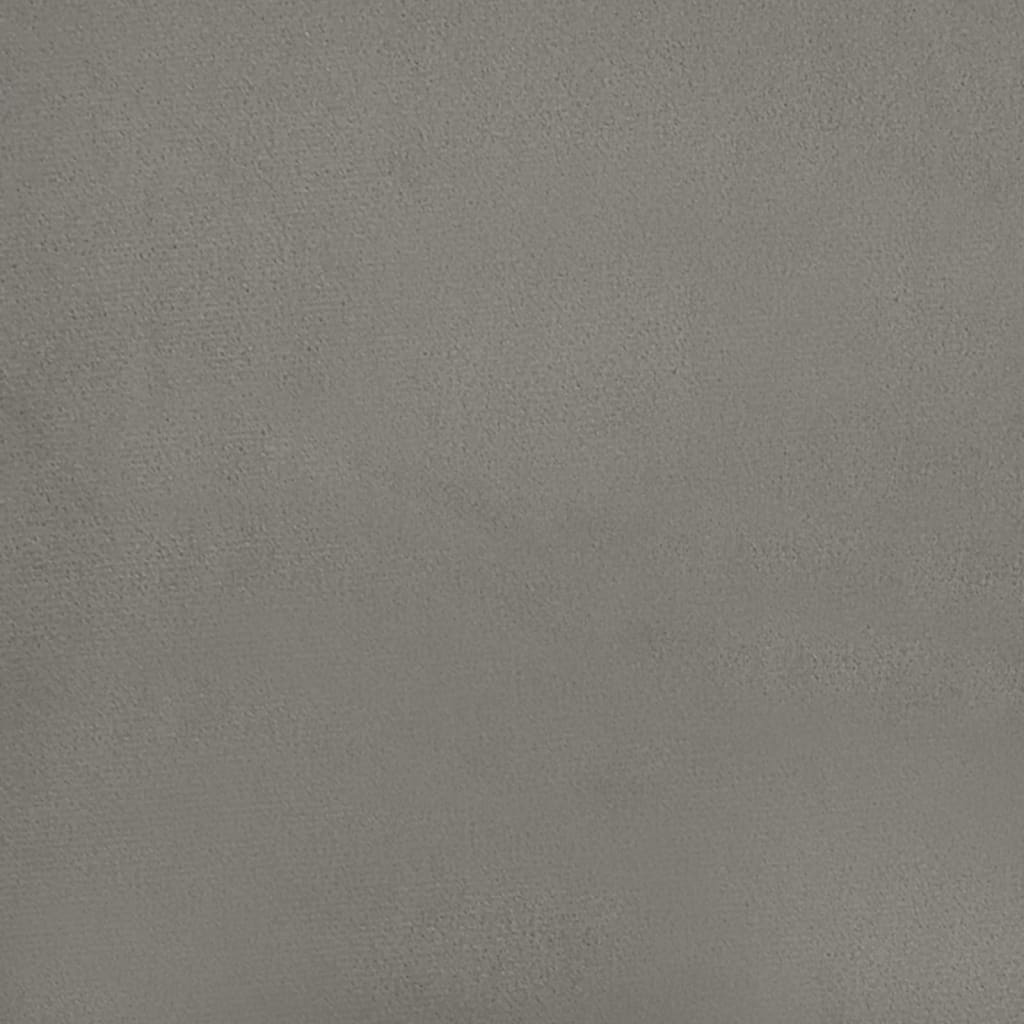 vidaXL Bed Frame Light Grey 183x213 cm California King Velvet