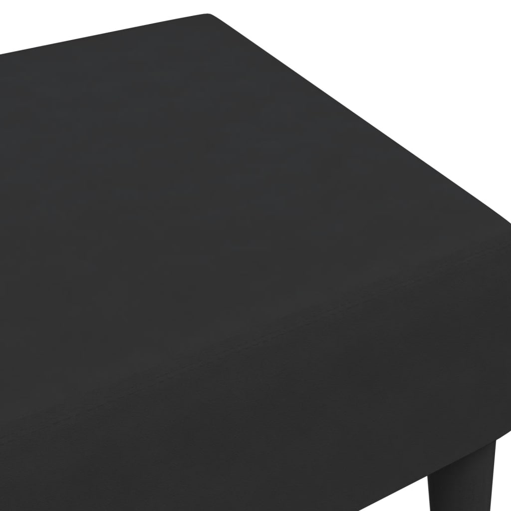 vidaXL Footstool Black 77x55x31 cm Velvet