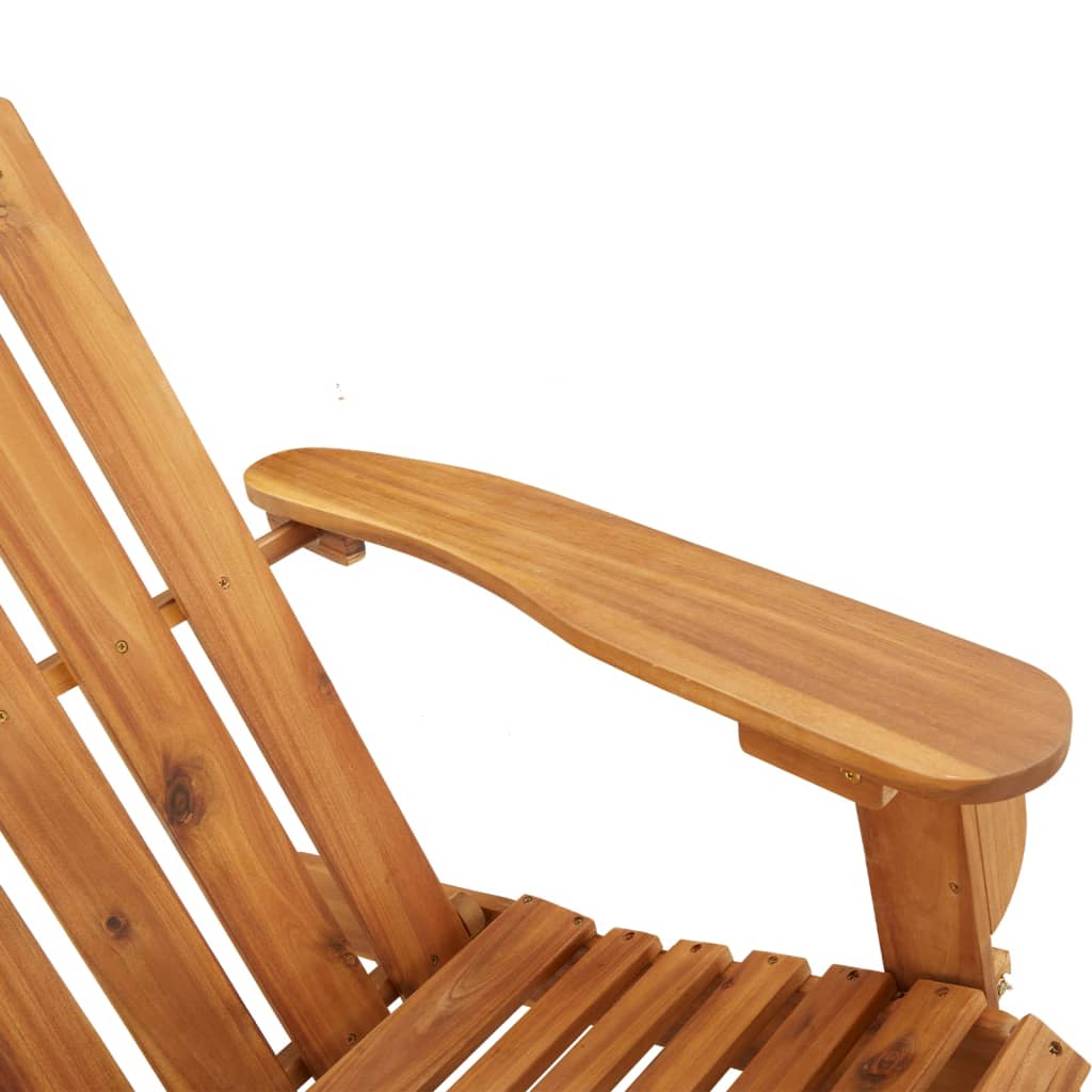 vidaXL Adirondack Garden Chair with Cushions Solid Wood Acacia