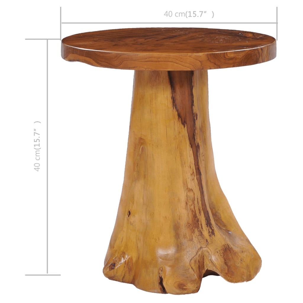 vidaXL Coffee Table 40x40 cm Solid Teak Wood