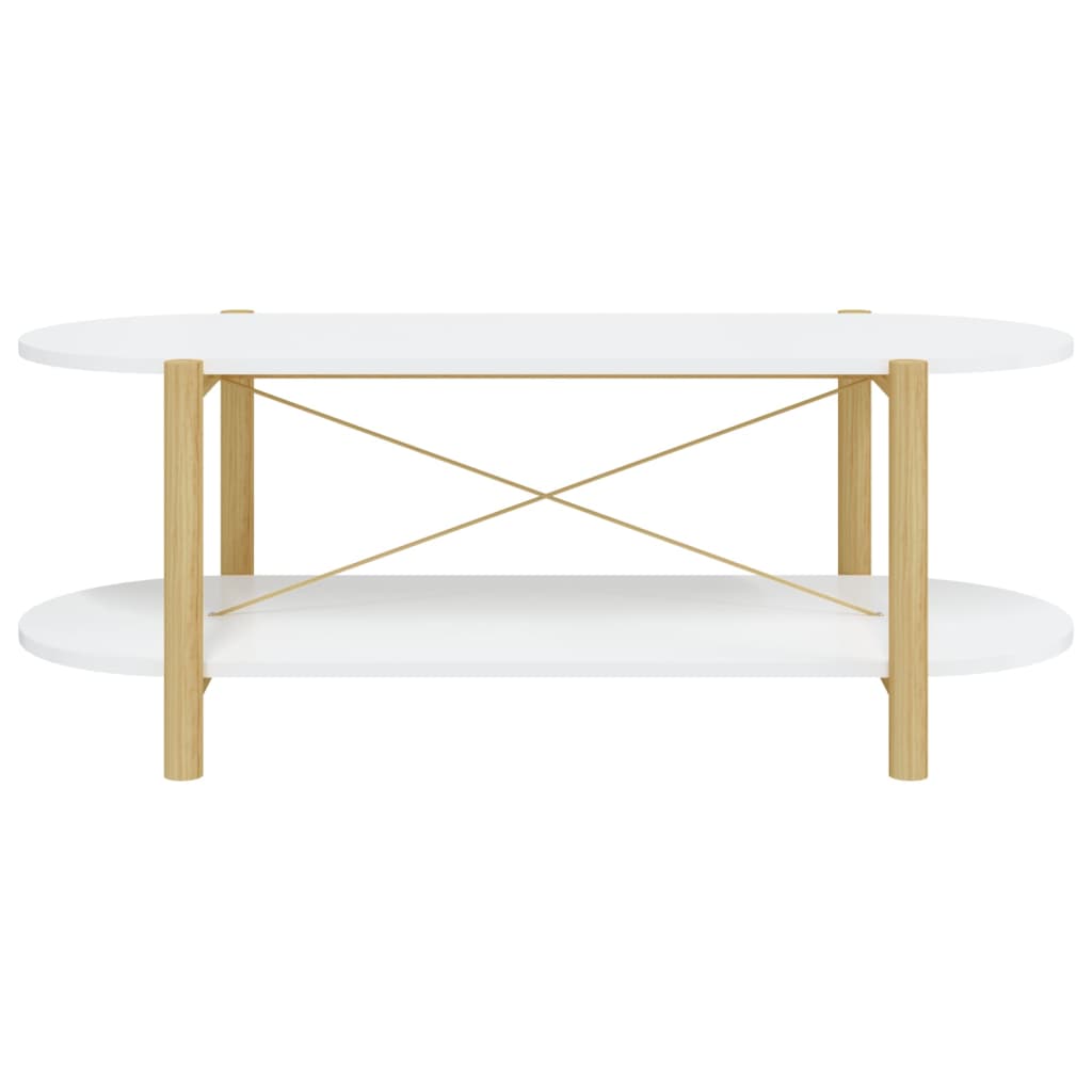 vidaXL Coffee Table White 110x48x40 cm Engineered Wood