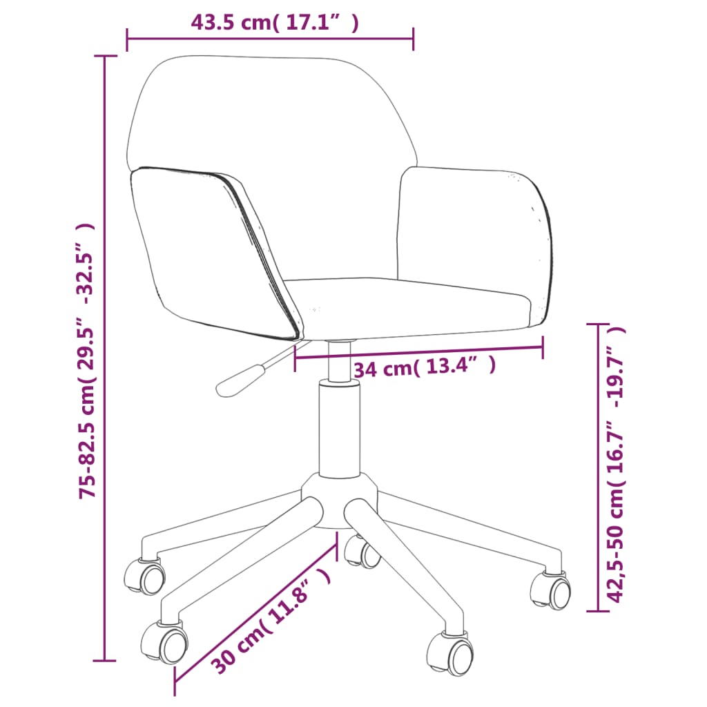 vidaXL Swivel Dining Chairs 2 pcs Light Grey Fabric