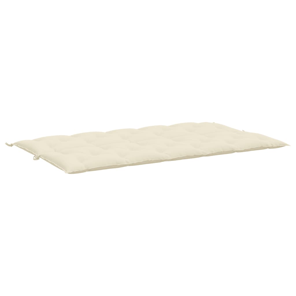 vidaXL Garden Bench Cushion Cream White 180x(50+50)x7cm Oxford Fabric