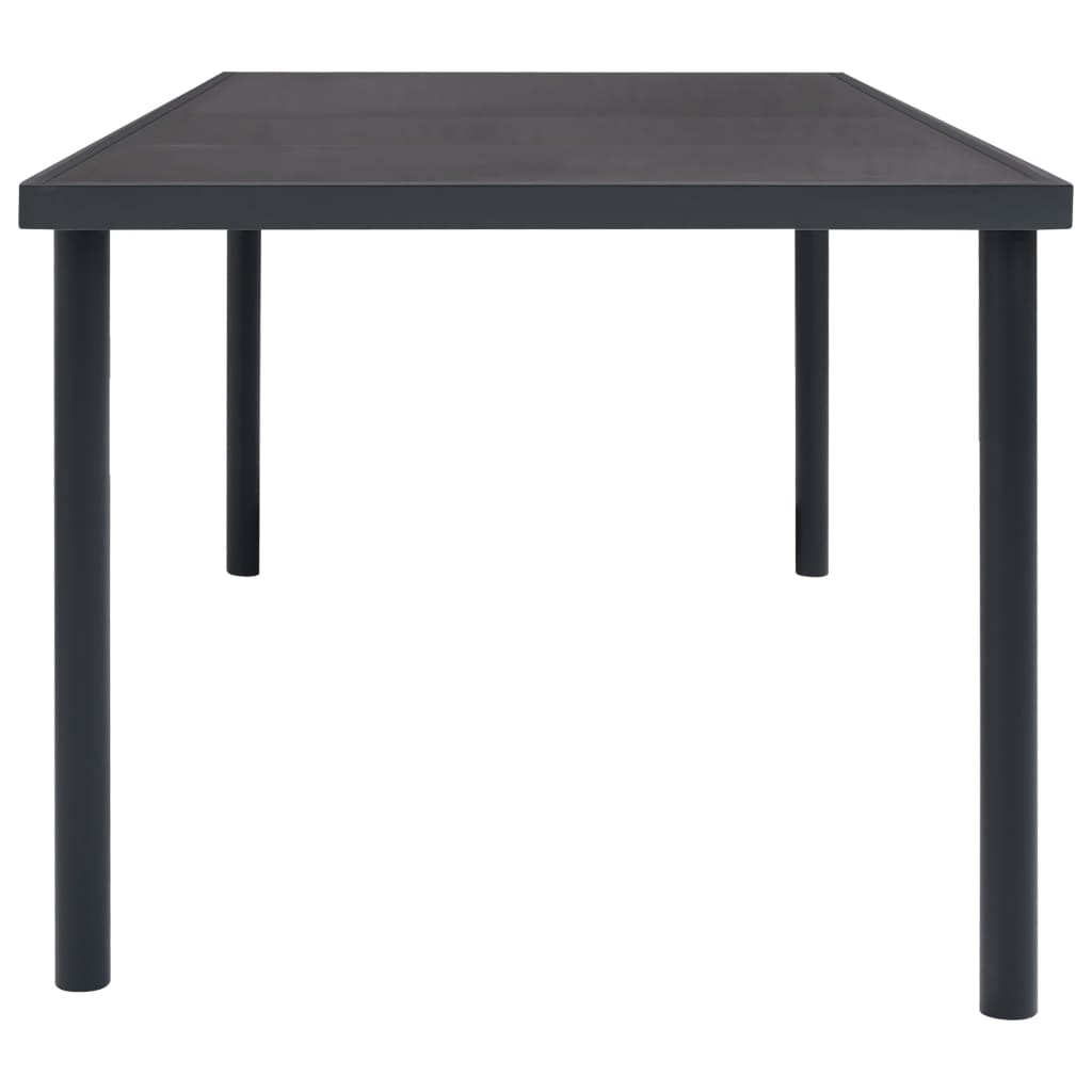 vidaXL Outdoor Dining Table Anthracite 150x90x74 cm Steel