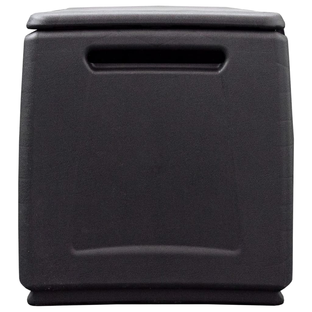 vidaXL Garden Storage Box 138x53x57 cm 330 L Dark Grey and Black