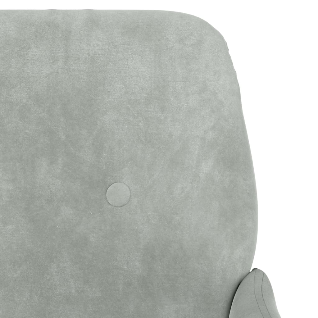 vidaXL Bench Light Grey 108x79x79 cm Velvet