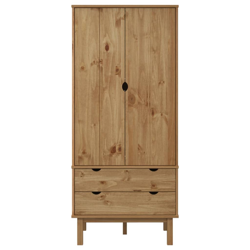 vidaXL Wardrobe OTTA 76.5x53x172 cm Solid Wood Pine