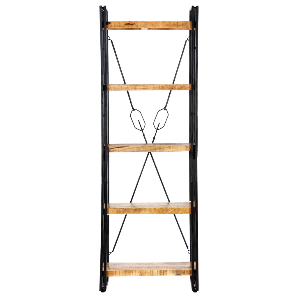 vidaXL 5-Tier Bookcase 60x30x180 cm Solid Mango Wood