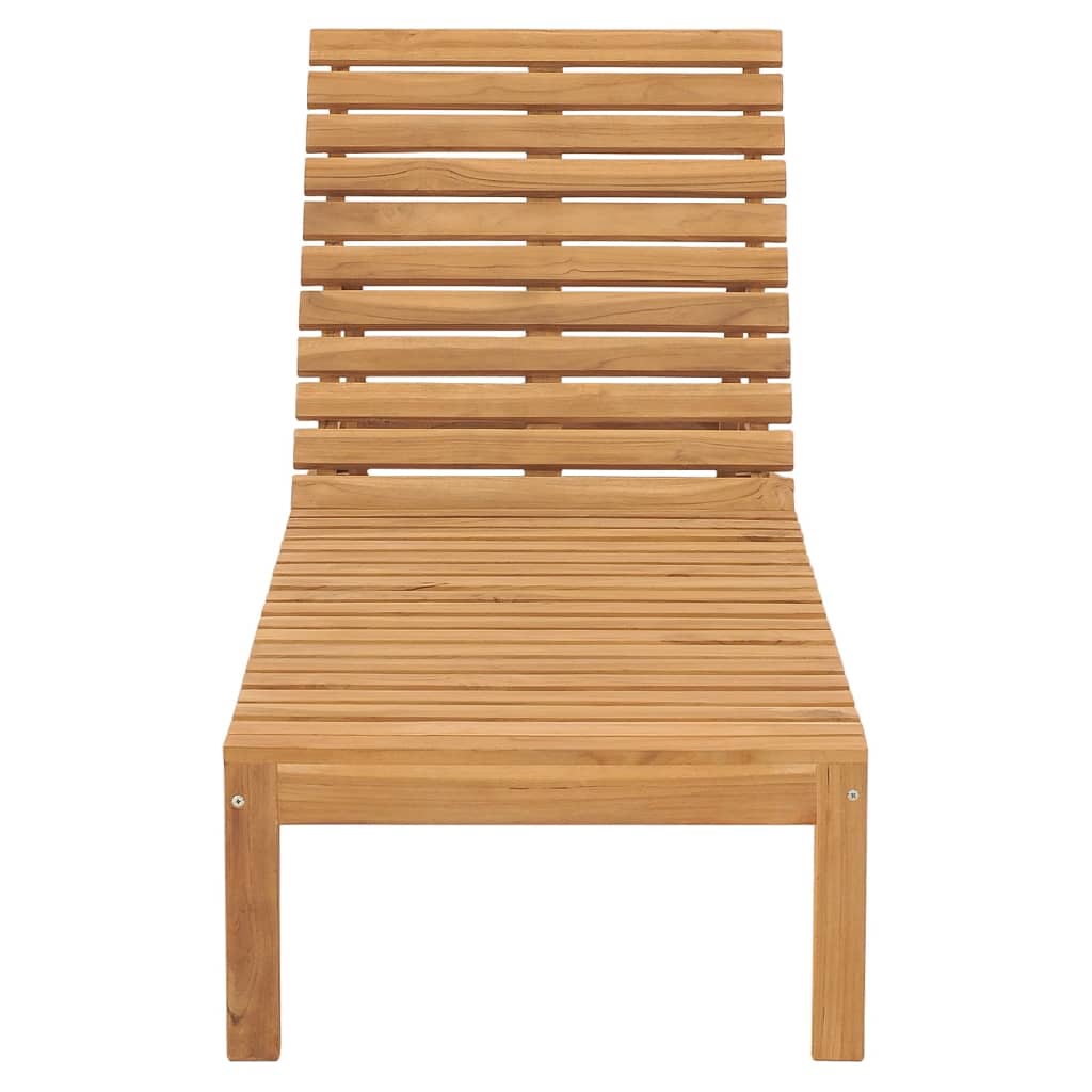 vidaXL Sun Lounger Solid Teak Wood